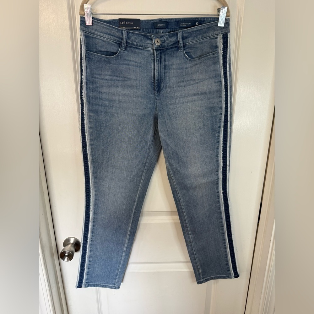 NWT J. Jill Denim Women’s Seaspray Wash Multi Slim Ankle Jeans - Size 10